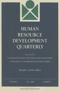 Human Rsrce Development Quart V9 3 98 Mber 3, Fall 1998