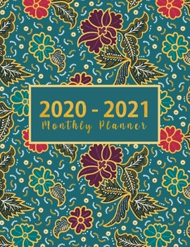 Paperback 2020-2021 Monthly Planner: big 2 year monthly planner - 24-Month Planner & Calendar. Size: 8.5" x 11" ( Jan 2020 - Dec 2021). Two Year Personaliz Book