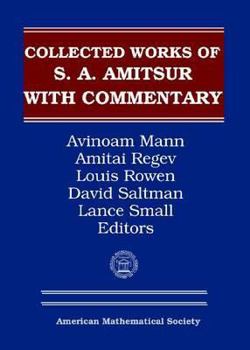 Hardcover Selected Papers of S. A. Amitsur with Commentary Book