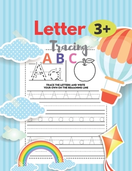 Paperback LETTRE Tracing A B C 3+: 8.5 x 11 in (21.59 x 27.94 cm),100 pages, handwriting workbook for kindergarten Book