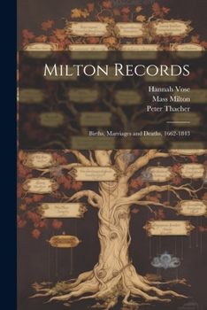 Paperback Milton Records: Births, Marriages and Deaths, 1662-1843 Book