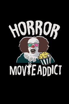 Paperback Horror Movie Addict: 6x9 movie - dotgrid - dot grid paper - notebook - notes Book