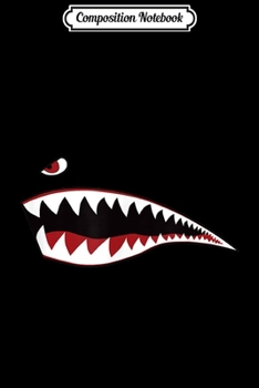 Composition Notebook: Shark th Nose Art - WWII Military Plane Aircraft Journal/Notebook Blank Lined Ruled 6x9 100 Pages