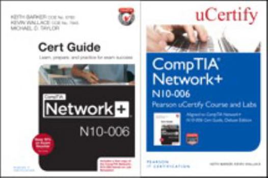Hardcover Comptia Network+ N10-006 Pearson Ucertify Course and Labs and Textbook Bundle Book