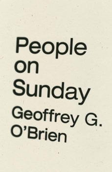 Paperback People on Sunday Book