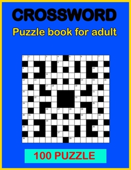 Paperback Crossword puzzle book: Book for adult 100 puzzle Book