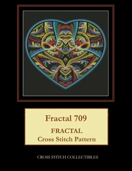 Paperback Fractal 709: Fractal Cross Stitch Pattern [Large Print] Book