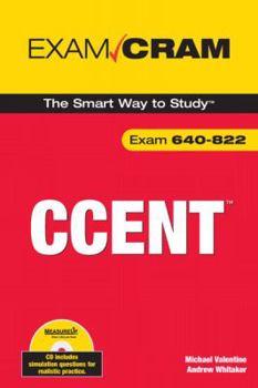 Paperback CCENT Exam Cram: Exam 640-822 [With CDROM] Book