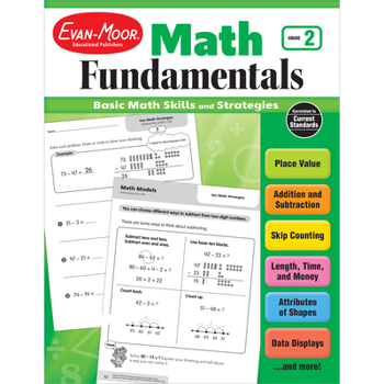 Paperback Math Fundamentals, Grade 2 Book