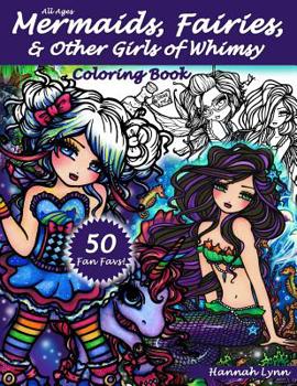 Paperback Mermaids, Fairies, & Other Girls of Whimsy Coloring Book: 50 Fan Favs Book