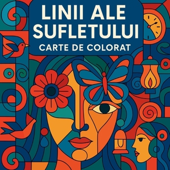 Paperback Linii ale sufletului - Carte de colorat pentru adulți [Romanian] Book