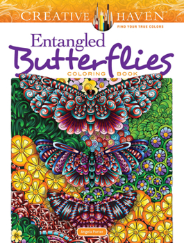 Paperback Creative Haven Entangled Butterflies Coloring Book