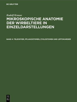 Hardcover Teleostier, Pflagiostomen, Zyklostomen Und Leptokardier [German] Book