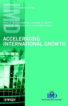 Hardcover Accelerating International Growth Book