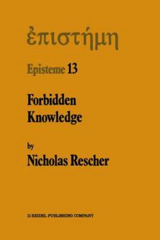 Paperback Forbidden Knowledge: And Other Essays on the Philosophy of Cognition Book