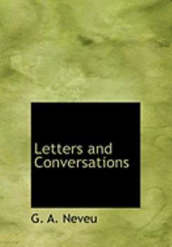 Paperback Letters and Conversations [Large Print] Book