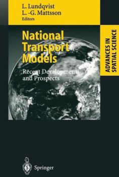 Paperback National Transport Models: Recent Developments and Prospects Book