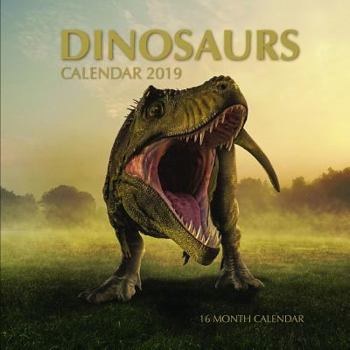 Paperback Dinosaurs Calendar 2019: 16 Month Calendar Book