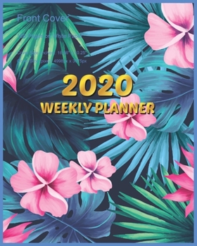 Paperback 2020 Weekly Planner: January - December 2020 - Monthly View - Weekly View with Hourly AM/PM - Calendar Views - Monthly Review & Performance Book