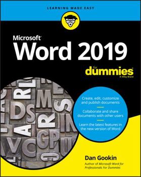 Paperback Word 2019 for Dummies Book