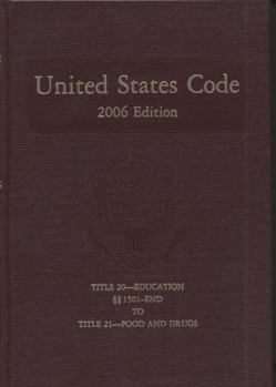Hardcover United States Code, 2006, V. 13, Title 20, Education, Section 1520 to End Book