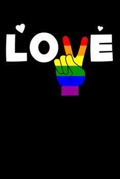 Paperback Rainbow Love: A Journal, Notepad, or Diary to write down your thoughts. - 120 Page - 6x9 - College Ruled Journal - Writing Book, Per Book