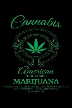 Paperback Cannabis America High Grad Marijuana: Dream Journal - 6"x9" - 120 pages - Dream Recording Notebook - Matte Cover Book
