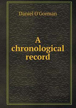 Paperback A Chronological Record Book