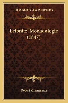 Paperback Leibnitz' Monadologie (1847) [German] Book
