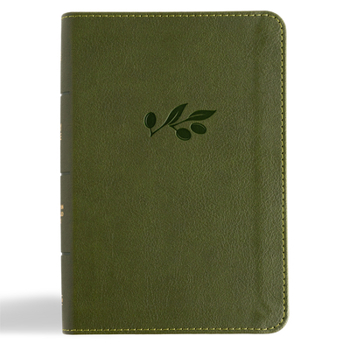 Imitation Leather CSB Large Print Compact Reference Bible, Digital Study Edition, Olive Leathertouch [Large Print] Book