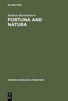 Hardcover Fortuna and Natura: A Reading of Three Chaucer Narratives Book