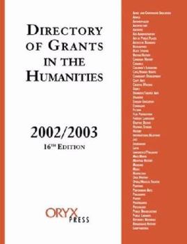 Paperback Directory of Grants in the Humanities, 2002/2003 Book