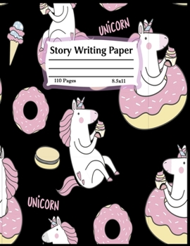 Paperback Story writing paper: Grades K-2 and k-3: Primary Composition Half Page Lined Paper with Drawing Space (8.5" x 11" Notebook), Learn To Write Book