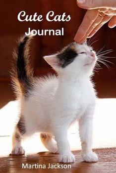 Paperback Cute Cats Journal (Notebook, Diary): Over 160 Lined Blank Pages With B&W Images Of Adorable Cats Book