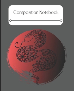 Paperback Composition Notebook: Mandala Snake School Book / Perfect for any Student! Book