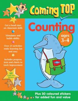 Paperback Coming Top Counting Ages 3-4: Plus 30 Coloured Stickers for Added Fun And Value Book