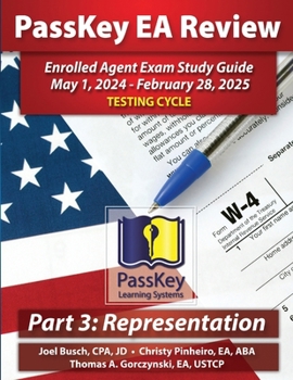 Paperback PassKey Learning Systems EA Review Part 3 Representation Enrolled Agent Study Guide: May 1, 2024-February 28, 2025 Testing Cycle Book