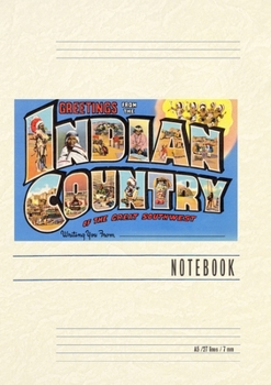 Vintage Lined Notebook Greetings from Indian Country