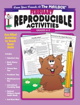 Paperback February: Reproducible Activities (From Your Friends At The Mailbox, Grades 4-5) #TEC942 Book