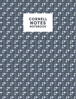 Paperback Cornell Notes Notebook: College Ruled Cornell Method Note-taking Paper for Students and Professionals with Scandinavian Style Floral Pattern C Book