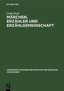 Hardcover Märchen, Erzähler Und Erzählgemeinschaft [German] Book