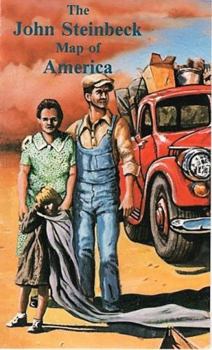 Paperback The John Steinbeck map of America Book