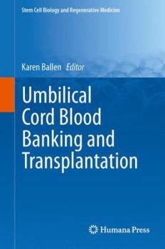 Hardcover Umbilical Cord Blood Banking and Transplantation Book