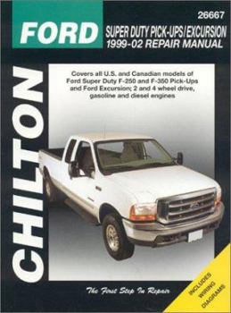 Paperback Ford Super Duty Pick-Ups/Excursion, 1999-2002 Book