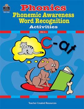 Paperback Ihonics, Phonemic Awareness, and Word Recognition Activities Book