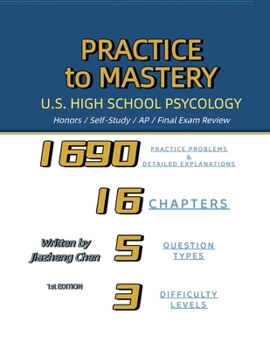 Paperback Practice to Mastery: U.S. High School Psychology Book