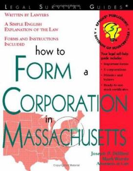 Paperback How to Form a Corporation in Massachusetts Book