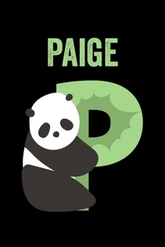 Paige: Animals Coloring Book for Kids, Weekly Planner, and Lined Journal Animal Coloring Pages. Personalized Custom Name Initial Alphabet Christmas or Birthday Gift for Girls