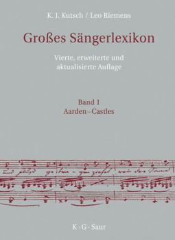 Hardcover Großes Sängerlexikon (Grosses Sängerlexikon, 4) (German Edition) [German] Book