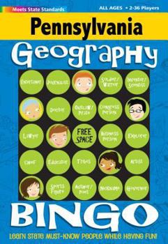 Hardcover Pennsylvania Geography Bingo Game! Book